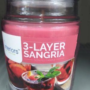 Sangria 3-Layer Scented Candle 18 oz  Brand New